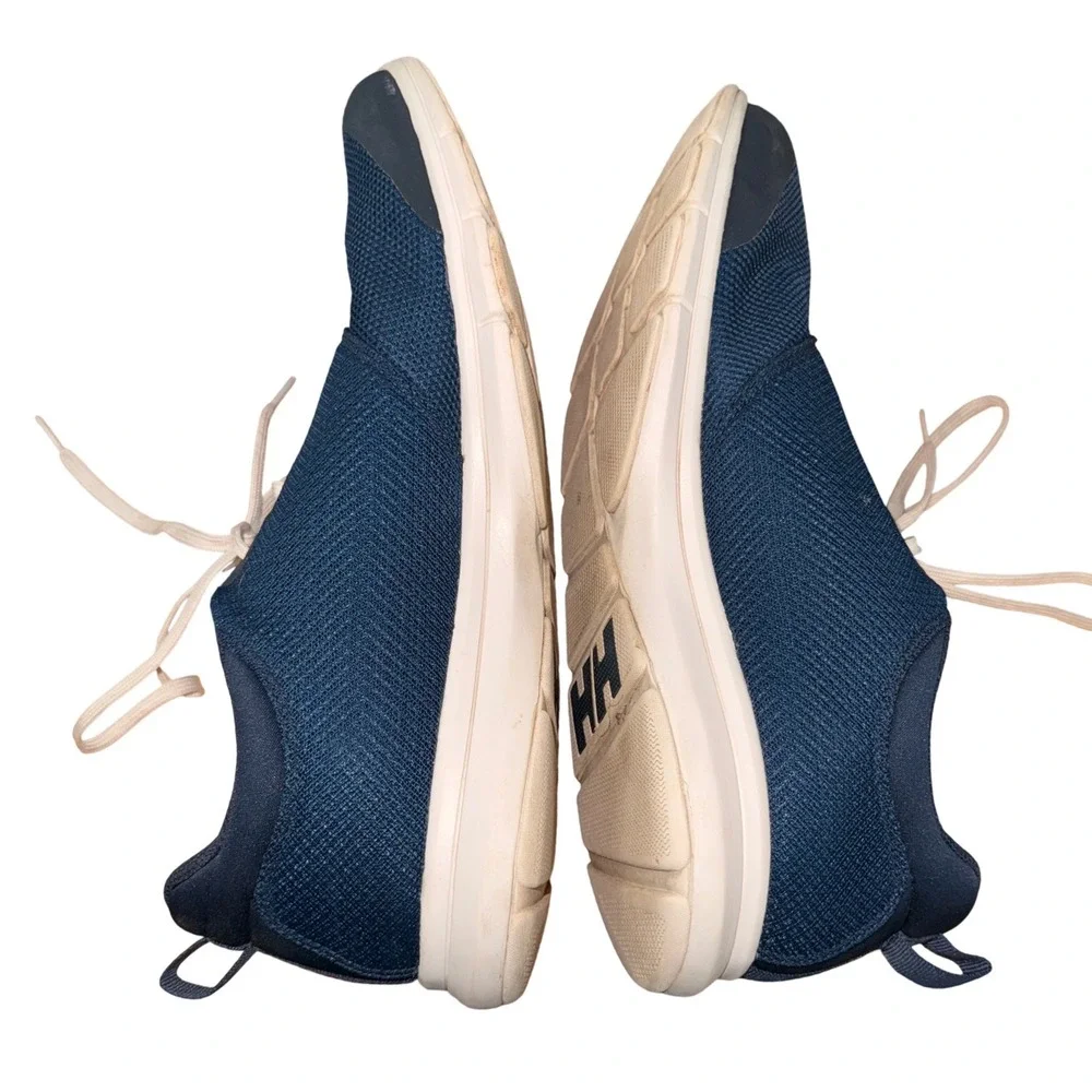 Helly Hansen Feathering Mens 13 Pre-Owned Sailing Shoes Navy Blue‎ Mesh Sneakers
